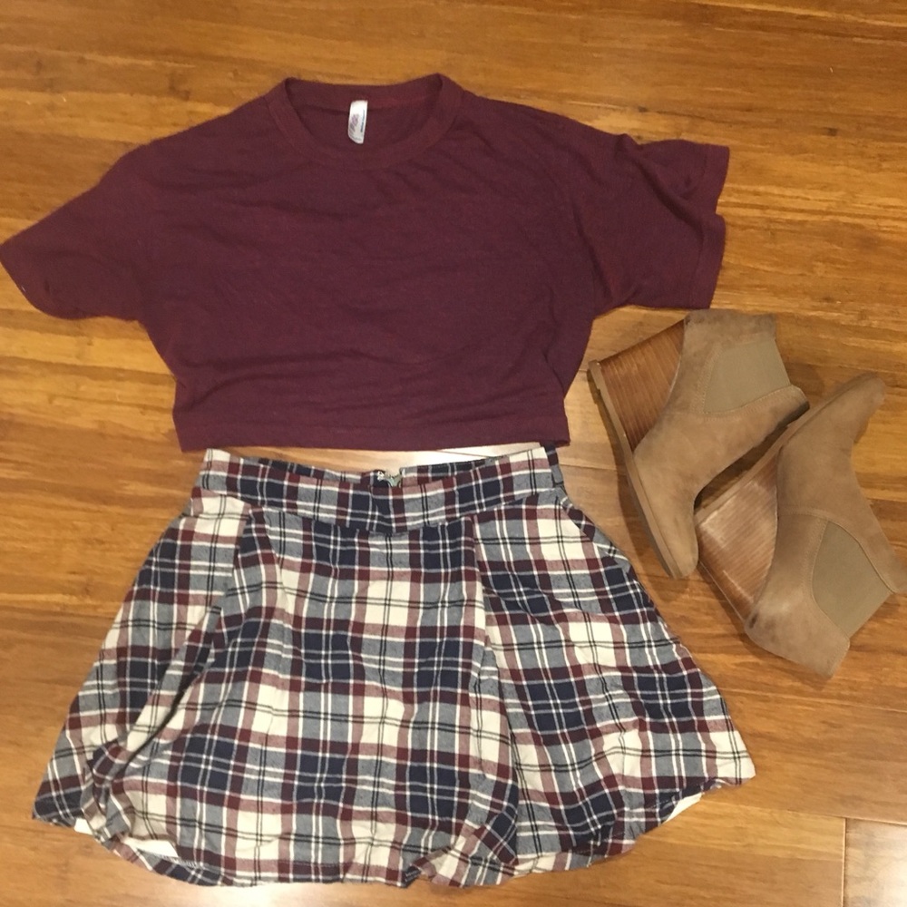 Plaid Mini Skirt